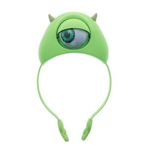 Disney Parks Pixar Monsters Inc Light Up Mike Wazowski Ear Headband - NEW